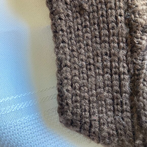 Marc Jacobs Metallic Genuine Lamb Leather Wool Cardigan Jacket - Picture 8 of 16